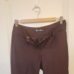 7th Ave Deep Burgundy Pants